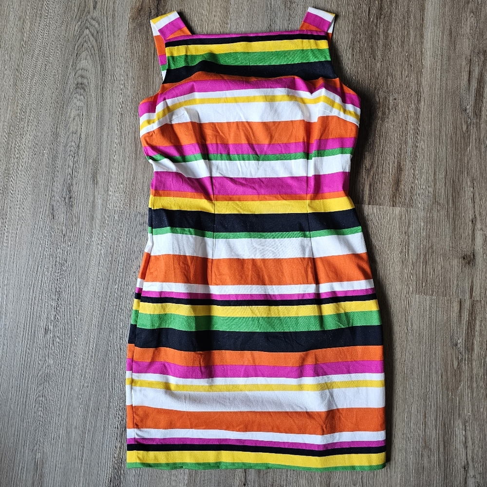 Finity Studio Vibrant Stripe Summer Mini Dress